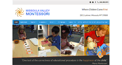 Desktop Screenshot of missoulavalleymontessori.com